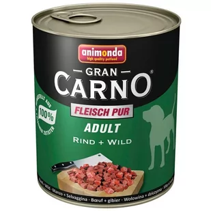 Animonda GranCarno Dorosłe Dziczyzna Plus 800g 1138 - Mokra karma dla psów - miniaturka - grafika 2