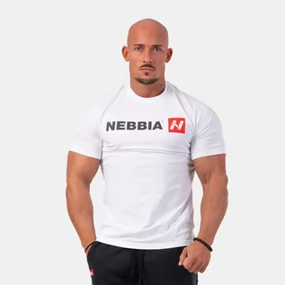 Koszulki sportowe męskie - NEBBIA Męska koszulka Red N White L - grafika 1