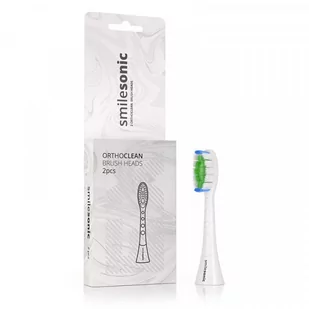 SmileSonic KOŃCÓWKI ORTODONTYCZNE SMILESONIC EX / GO - ORTHOCLEAN Białe 2 SZT. - Końcówki do szczoteczek elektrycznych - miniaturka - grafika 1