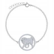 Bransoletki - Bransoletka Srebrna z Pirenejski Pies Górski 925 Prezent Biżuteria GRAWER - miniaturka - grafika 1