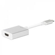 Adaptery i przejściówki - Moshi USB-C to HDMI Adapter - Aluminiowa przejściówka z USB-C na HDMI (srebrny) - miniaturka - grafika 1