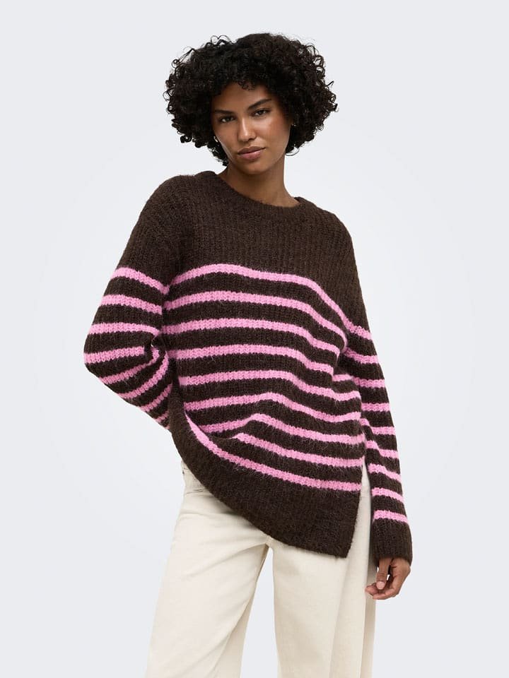 ONLY Sweter w kolorze brązowym
