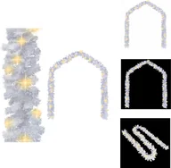 Oświetlenie świąteczne - vidaXL Girlanda świąteczna z lampkami LED 10 m biała - Lampki świąteczne - miniaturka - grafika 1