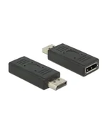 Adaptery i przejściówki - Delock Adapter Displayport 1.2 męski > saver gniazd Displayport żeński (65691) - miniaturka - grafika 1