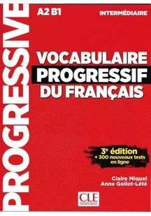 CLE International Vocabulaire progressif intermediare livre +CD3ed A2 B1 Miquel Claire, Goliot-Lete Anne - Powieści - miniaturka - grafika 2