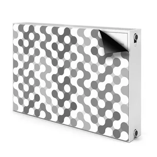 Ozdobna mata na grzejnik Koła szare i białe 90x60, Bluedecor - Dekoracje domu - miniaturka - grafika 1