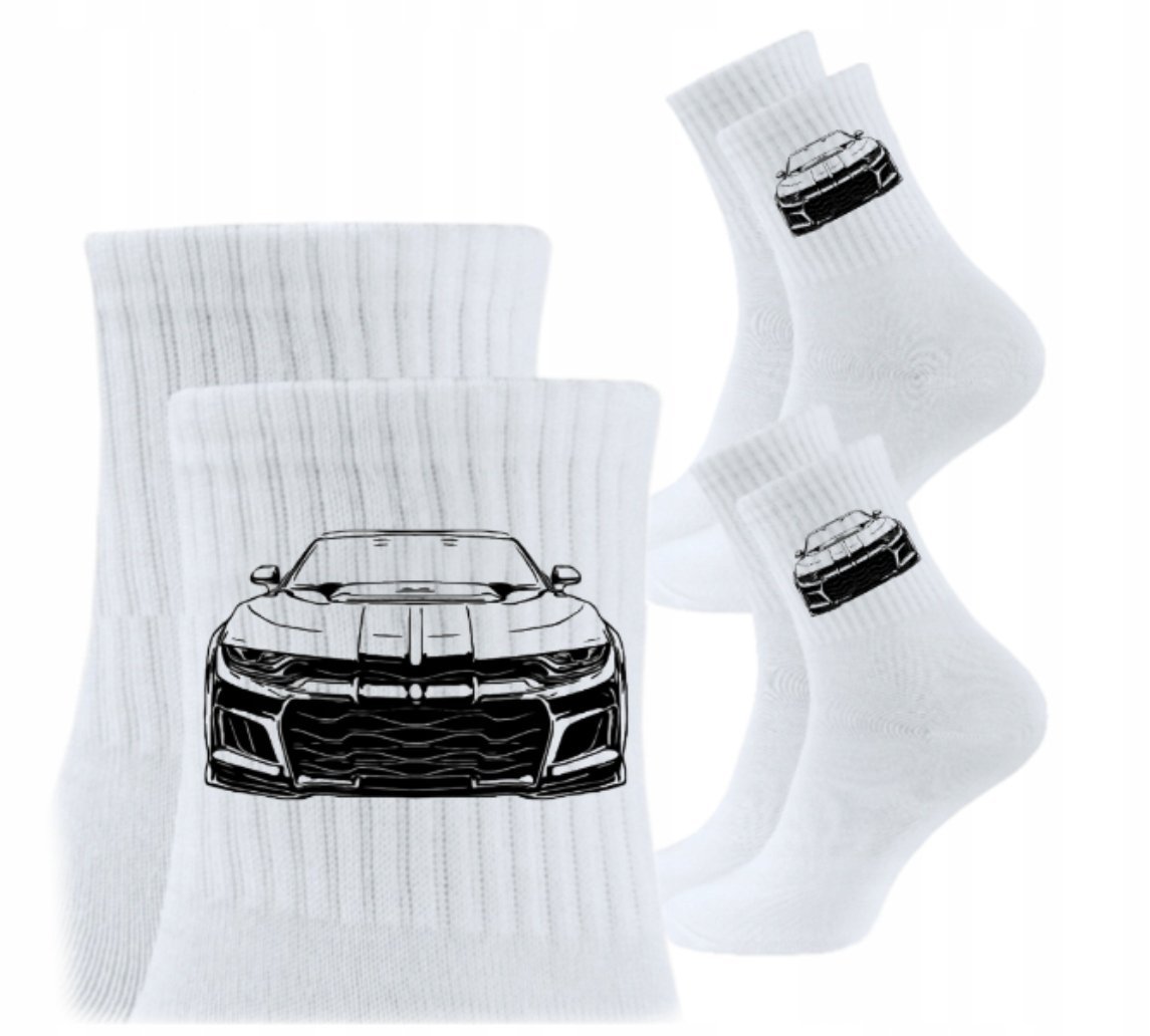 3x Skarpetki Urodziny Prezent Skarpety dla kierowcy auta CAMARO