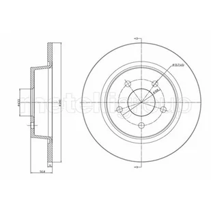 METELLI Tarcza hamulcowa 23-1251C - Szczęki hamulcowe - miniaturka - grafika 1