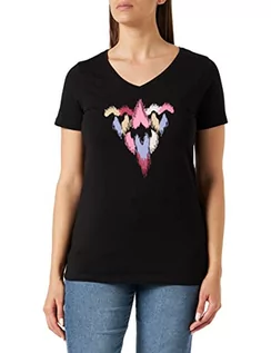 Koszulki i topy damskie - Supermom Damska koszulka Gifford Short Sleeve T-Shirt, Black-P090, XL, Black - P090, 42 - grafika 1
