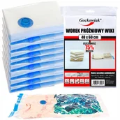 Pokrowce na ubrania - WORKI PRÓŻNIOWE NA UBRANIA POŚCIEL KOCE TORBY PODRÓŻ WOREK PRÓŻNIOWY 40x60 - miniaturka - grafika 1