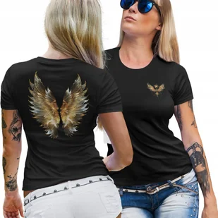 Koszulka damska Złote Skrzydła Anioła Wolności T-shirt damski - Koszulki i topy damskie - miniaturka - grafika 1