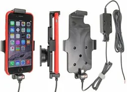 Uchwyt do Apple iPhone 7 w futerale z wbudowaną ładowarką samochodową do instalacji na stałe - Uchwyty samochodowe do telefonów - miniaturka - grafika 1