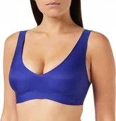 Biustonosze - Sloggi biustonosz braletka bez fiszbin granat ZERO FEEL wygodny rozmiar S - miniaturka - grafika 1