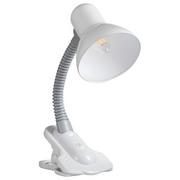 Lampy stojące - KANLUX 7154 SUZI HR-60-W Lampka biurkowa biała E27 - miniaturka - grafika 1