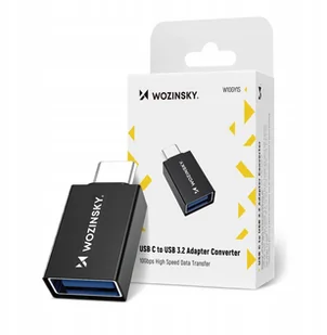 Adapter Wozinsky W10GY1S USB-C - USB-A 3.2 10Gb/s - czarny - Wtyczki i adaptery - miniaturka - grafika 1