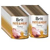 Mokra karma dla psów - BRIT PATE & MEAT TURKEY 18x800g - miniaturka - grafika 1