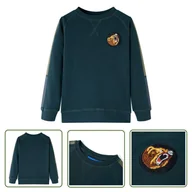 Bluzy dla dziewczynek - Bluza dziecięca - zieleń mchu - 92 - Bluza Dla Dziecka - miniaturka - grafika 1