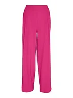 Spodnie damskie - VERO MODA Vmmymilo Hw Wide Pants WVN Ga spodnie damskie, różowy, L - miniaturka - grafika 1