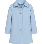Płaszcze damskie - Płaszcz płaszczyk dla dziewczynki niebieski  elegancki flausz  122 Endo - miniaturka - grafika 1