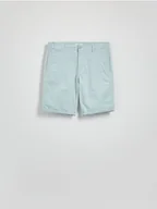 Spodenki męskie - Reserved - Szorty chino slim - jasnoniebieski - miniaturka - grafika 1