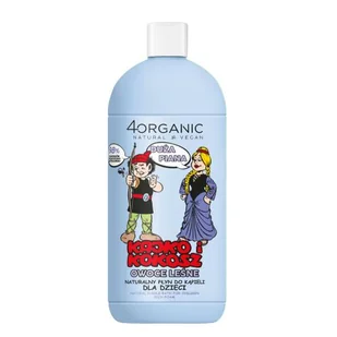 4ORGANIC Naturalny płyn do kąpieli dla dzieci Kajko i Kokosz duża piana Owoce leśne, 500 ml - Kosmetyki kąpielowe dla dzieci - miniaturka - grafika 1