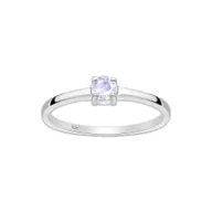 Pierścionki - Srebrny pierścionek z Kamieniem Księżycowym - Eupropa 9, US 5 - miniaturka - grafika 1