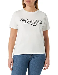 Wrangler Wornwhite T-shirt damski, rozmiar M, biały, M - Koszulki i topy damskie - miniaturka - grafika 1