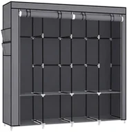 Szafy - Duża Szara Szafa Tekstylna Na Ubrania R4-Z62 - miniaturka - grafika 1