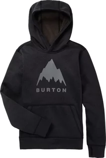 Bluzy dla dziewczynek - bluza dziecięca BURTON KIDS OAK PO True Black Heather - grafika 1