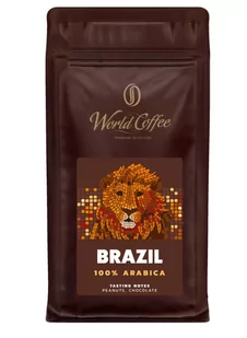 Intensywna Kawa Ziarnista World Coffe Brazylia Mocny Smak 100% Arabica 1kg - Kawa - miniaturka - grafika 1