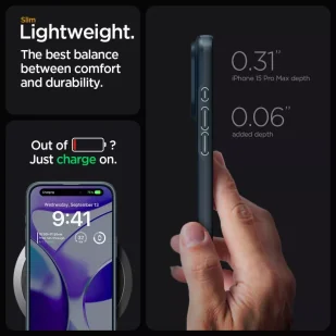 Etui Spigen Thin Fit do Apple iPhone 15 Pro Max Metal Slate - Etui i futerały do telefonów - miniaturka - grafika 15