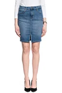 Spódnice - LEE Pencil Skirt DAMSKA SPÓDNICA JEANSOWA MID WORN MARTHA L38GQDTO 112108194 - Lee - miniaturka - grafika 1