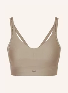 Under Armour Biustonosz Sportowy Infinity 2.0 beige - Biustonosze - miniaturka - grafika 1