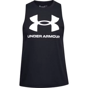 Under Armour, Top sportowy damski, Live Sportstyle Graphic Tank, 1356297-001, Czarny, Rozmiar S - Koszulki i topy damskie - miniaturka - grafika 1