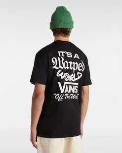 t-shirt uomo vans vn000m5e warped world blk1 black - Koszulki męskie - miniaturka - grafika 1