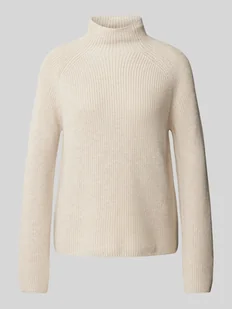 Sweter z dzianiny z golfem - Swetry damskie - miniaturka - grafika 1
