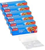 Folia, papier śniadaniowy, serwetki - Woreczki do mrożenia żywności z klipsem 180 szt - miniaturka - grafika 1