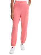 Spodnie damskie - TOMMY HILFIGER DAMSKIE SPODNIE DRESOWE TJW TOMMY SIGNATURE SWEATPANT PINK DW0DW11886 TIJ M - miniaturka - grafika 1