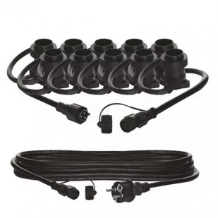 Zewnętrzny łańcuch dekoracyjny 10xE27/12,35m IP44 - Oświetlenie świąteczne - miniaturka - grafika 1