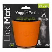 Miski dla psów - Lickimat® Yoggie Pot Pomarańczowy - miniaturka - grafika 1