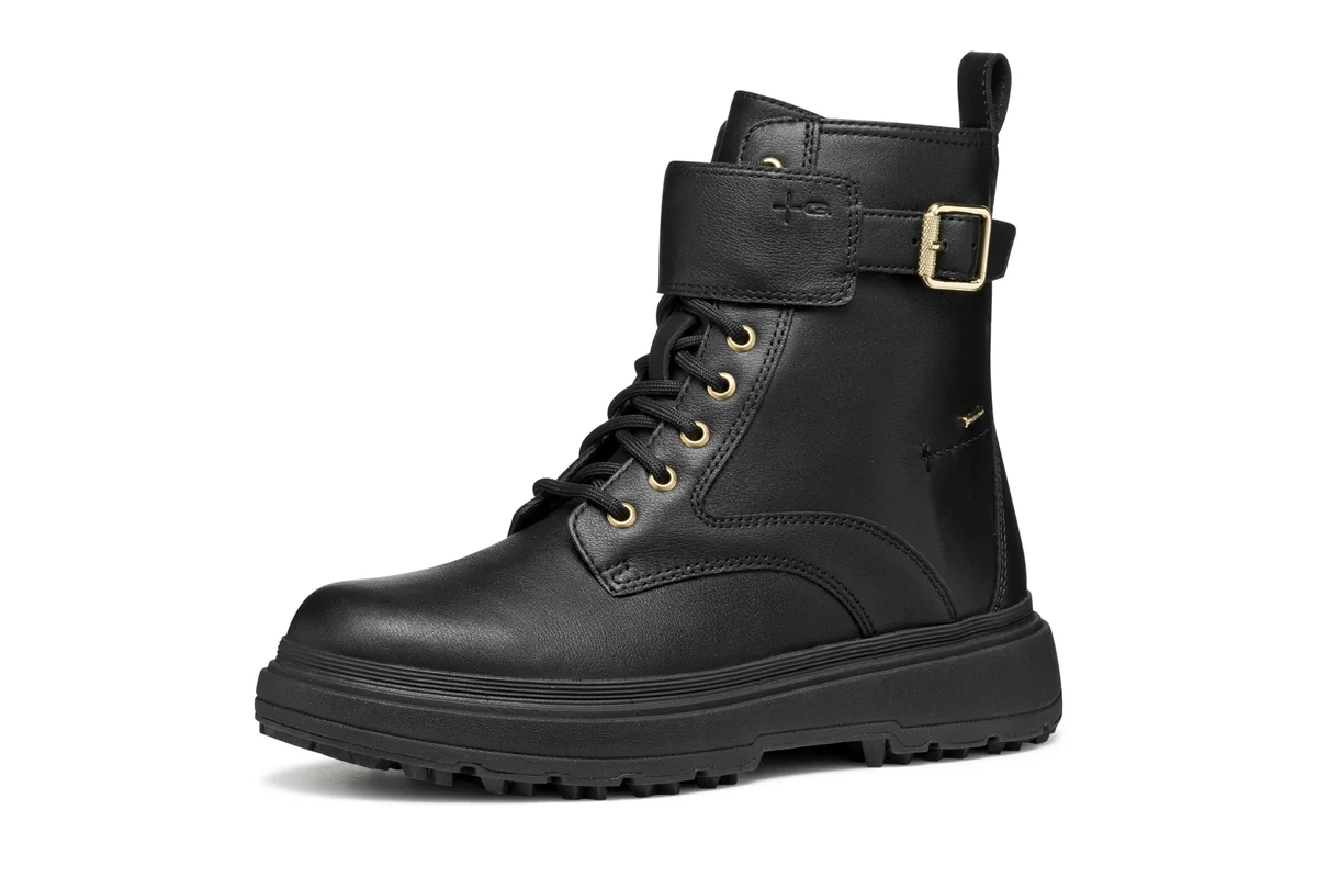 Geox Damskie buty D LAMIDIE + Grip ABX Ankle Boot, czarne, 40 EU, czarny, 40 EU