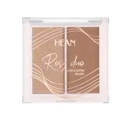 Róże do policzków - HEAN - ROSY DUO - Glow & Satin Blush - Podwójny róż do twarzy - 6 g - RD3 - GLAMOUR - miniaturka - grafika 1