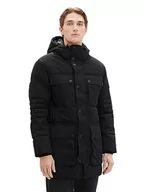 Kurtki męskie - TOM TAILOR parka męska, 2999 - Black, XL - miniaturka - grafika 1