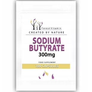 FOREST VITAMIN Sodium Butyrate 300mg 100caps - Witaminy i minerały dla sportowców FOREST VITAMIN Sodium Butyrate 300mg 100caps - Witaminy i minerały dla sportowców - miniaturka - grafika 1