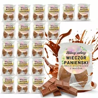 Desery dla dzieci - Ciasteczko z wróżbą z naklejką okrągłą Wieczór Panieński 20szt czekoladowe - miniaturka - grafika 1