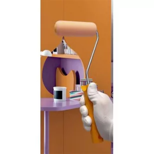 Wałek malarski flokowany 16 cm, rdzeń 35 mm obustronnie zaokrąglony, do zawieszenia Color Expert - Pędzle i wałki - miniaturka - grafika 1
