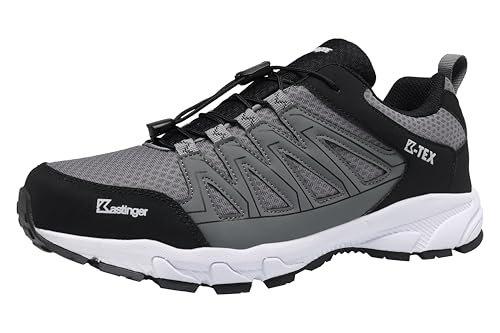 Kastinger Unisex FS-AHRNSPITZ Low KTX buty trekkingowe, szare (Steel Grey/Jet Black, rozm. 47 EU), Steel Grey Jet Black, 47 EU
