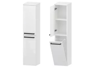 Słupek Łazienkowy ATHOS 30 2D K L - Uchwyt Czarny Mat - Szafki łazienkowe - miniaturka - grafika 1