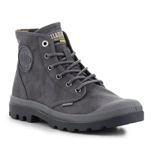 Buty Palladium Pampa Hi Wax French Metal 77222-068-M szare - Trampki damskie - miniaturka - grafika 1