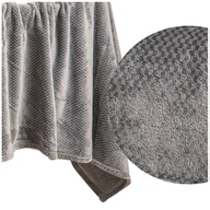 Koce - Koc 70 x 150 Pluszowy Mikrofibra Willy Grafitowy - miniaturka - grafika 1